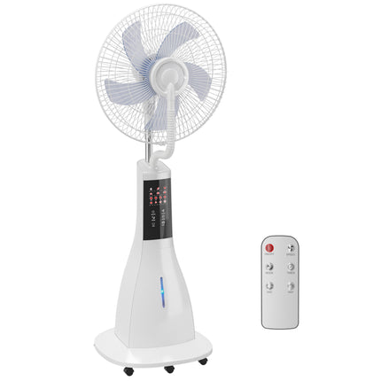 Ventilateur sur pied brumisateur, réservoir de 3 L, télécommande, oscillation à 75 degrés