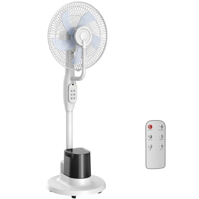 Standventilator mit Sprühfunktion, 70° Oszillation, 3,5L Tank, Weiß