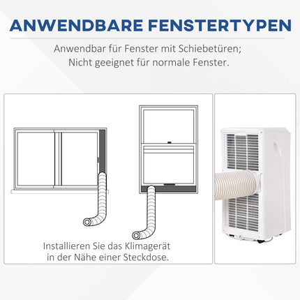 Mobiles Klimagerät – 2,6 kW, 3-in-1-Kühlgerät