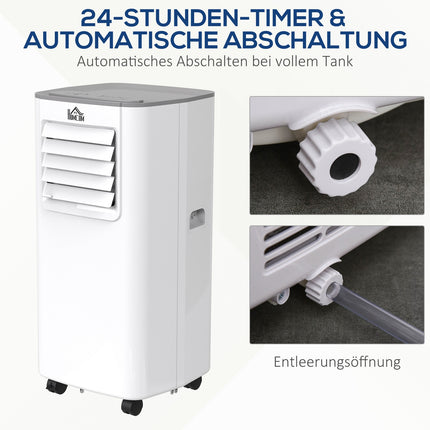 4-in-1 mobile Klimaanlage, Fernbedienung und Timer, 560W