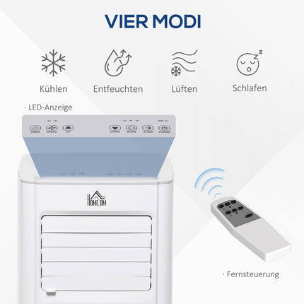 4-in-1 mobile Klimaanlage, Fernbedienung und Timer, 560W
