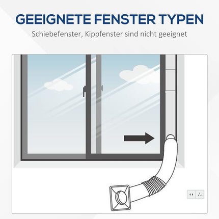 4-in-1 mobile Klimaanlage, Fernbedienung und Timer, 560W