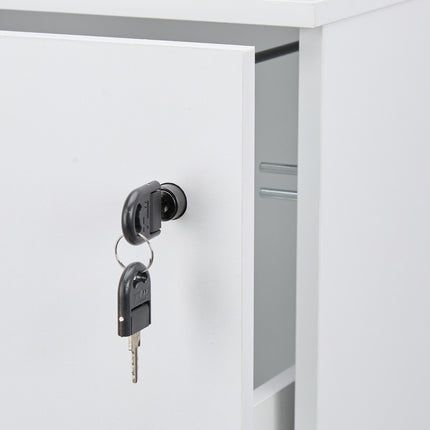 Mobiler Rollcontainer mit Schloss, 2 Schubladen, A4/Letter-Akten