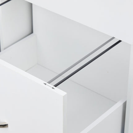 Mobiler Rollcontainer mit Schloss, 2 Schubladen, A4/Letter-Akten