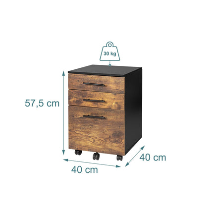Mobiler Rollcontainer mit Hängeregistratur