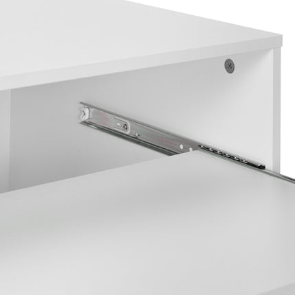 Support de bureau mobile avec tiroir pour clavier, blanc