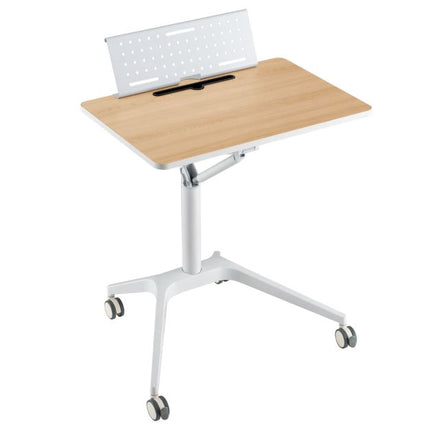 Mobiler Stehschreibtischwagen, 76-107 cm hoch, Rollen