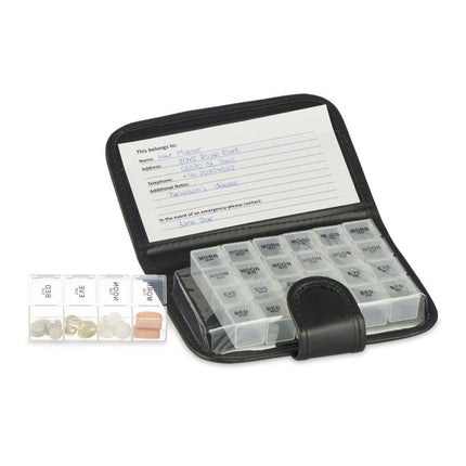 Boîte mobile pour tablettes 7 jours 4 compartiments
