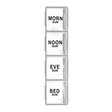 Boîte mobile pour tablettes 7 jours 4 compartiments