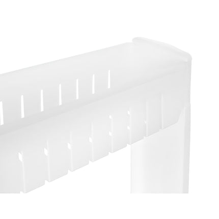 Étagère de cuisine mobile sur roulettes, blanc