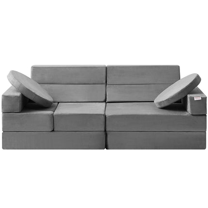 Modular Kids Play Couch, 15-Piece Foam Sofa Set