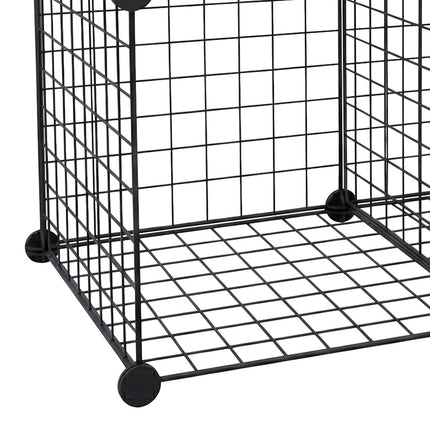 Ensemble d'étagères modulaires en fil métallique - Rangement à clipser