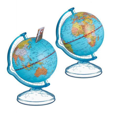 Lot de 2 tirelires globe