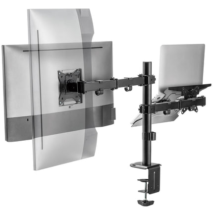 Monitor mount 17-32" with holder for laptop/tablet 10-15.6"