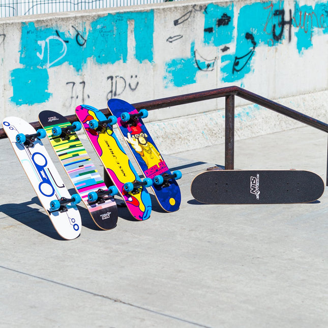 Monkey Skateboard, 31" Ahorn-Deck, Double Kick