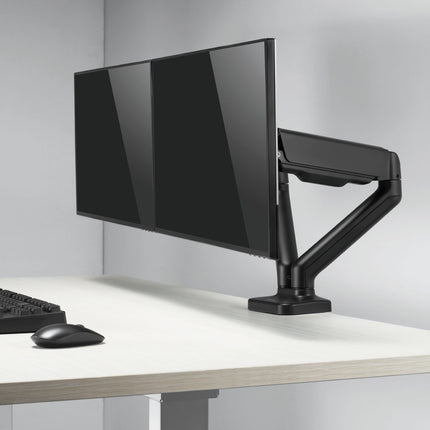 Monoarm doppelt mit Feder 17"-32" Schwarz