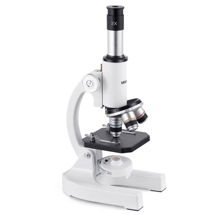Monocular Compound Microscope 40-2000X, LED, Phone Holder