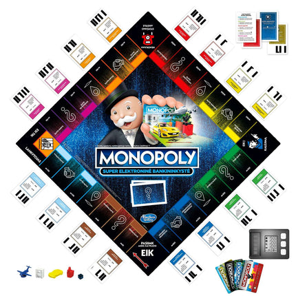 Monopoly Brettspiel Super Electronic Banking (in litauischer Sprache)