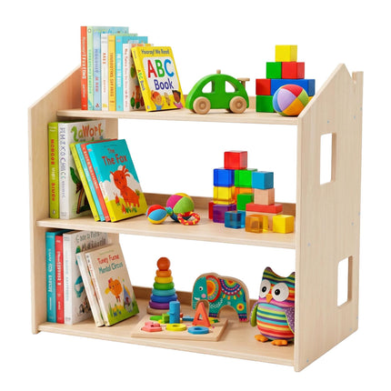 Bibliothèque Montessori pour enfants, étagère en forme de maison