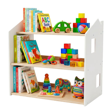 Bibliothèque Montessori pour enfants, étagère en forme de maison, MDF
