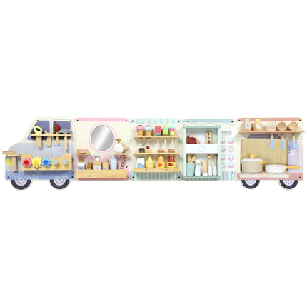 Tableau d'activités mural Montessori Camion, 163,8 cm, à partir de 3 ans