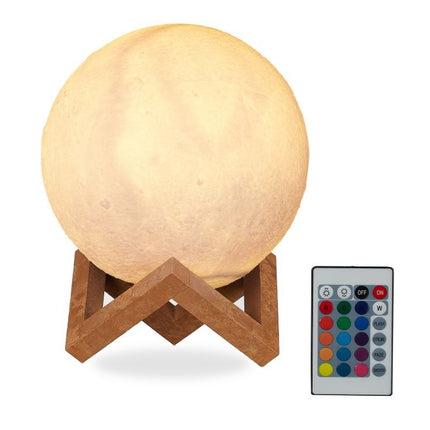 Lampe Lune 3D à changement de couleur