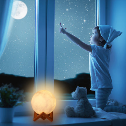 Lampe Lune 3D à changement de couleur
