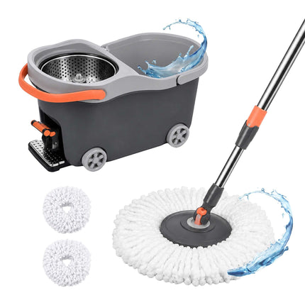 Ensemble balai-serpillère avec seau, essoreuse et capacité de 16 L