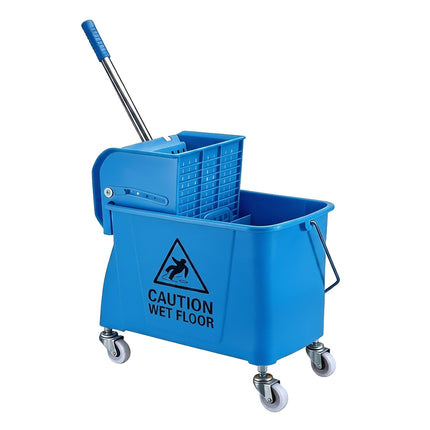 Wischwagen mit Presse, Blau, 22L Fassungsvermögen