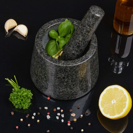 Mörtel Granit mit Schlag