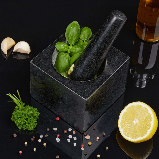 Mörtel Granit mit Schlag