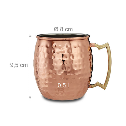 Ensemble de quatre tasses Moscow Mule