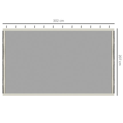 Moskitonetz-Pavillon – Schwarz, 3x3m, Reißverschluss-Nylongewebe, 4 Seitenwände