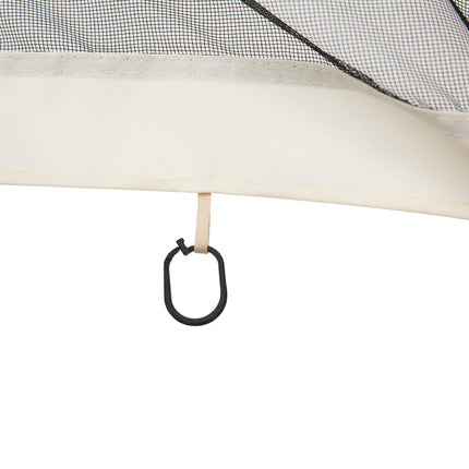 Moskitonetz für 3x4 Pavillon, 4 Seitenteile, Reißverschluss, schwarzes Nylon