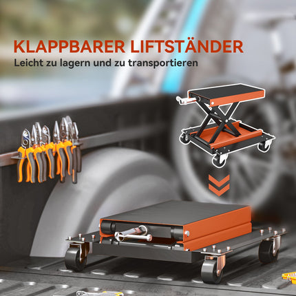 Support élévateur pour moto, capacité de 500 kg, hauteur réglable