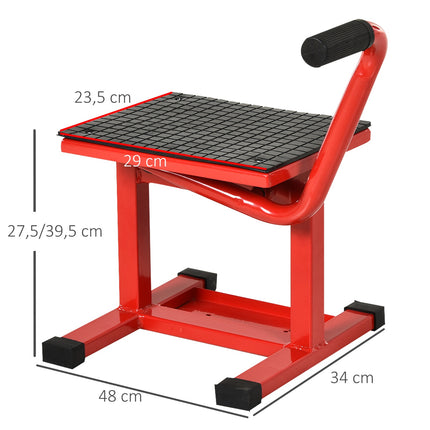 Cric élévateur pour moto, acier, réglable de 39 à 46 cm, capacité de charge : 150 kg
