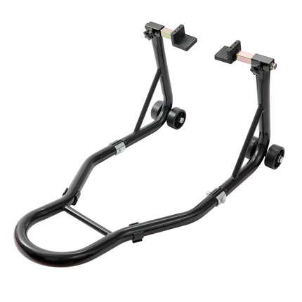 Motorcycle Rear Wheel Stand, U And L Fork, 850 lb Capacity
