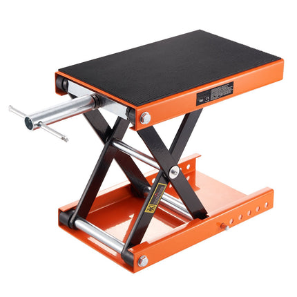 Motorcycle Scissor Jack Lift, 1100 lb Wide Deck