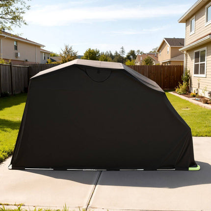 Motorcycle Storage Shelter, 600D Oxford, Lock, 346 cm