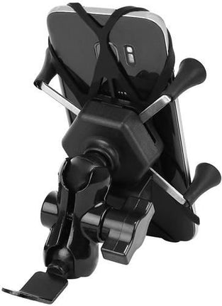 Motorcycle phone holder with charger