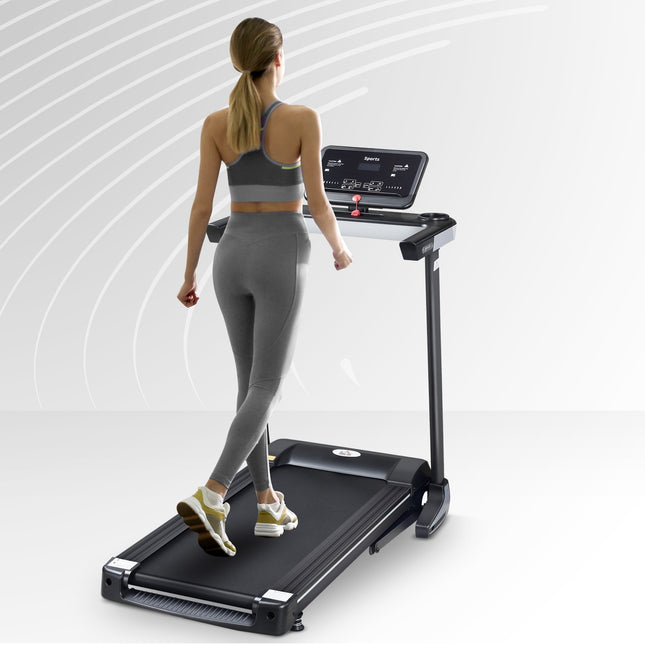 Motorisiertes, klappbares Laufband, 12 Programme, 100 kg Tragkraft