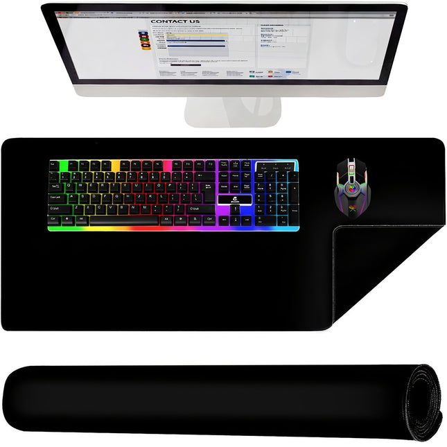 Tapis souris et clavier - noir P18625