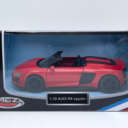 Msz Die-Cast Modell Audi R8 Spyder, Maßstab 1:39