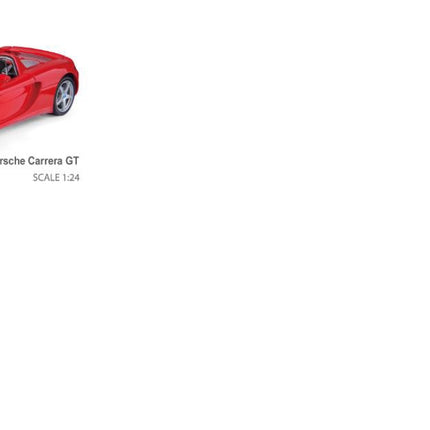 Msz Modèle moulé sous pression Porsche Carrera Gt, échelle 1:24