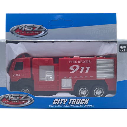 Msz Modèle moulé sous pression Volvo Fire Engine, échelle 1:72