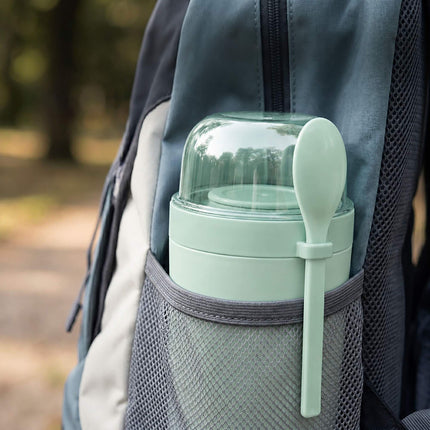 Müslibecher zum Mitnehmen, 4er-Pack, Grün, BPA-freier Kunststoff