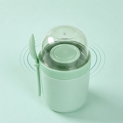 Müslibecher zum Mitnehmen, 4er-Pack, Grün, BPA-freier Kunststoff