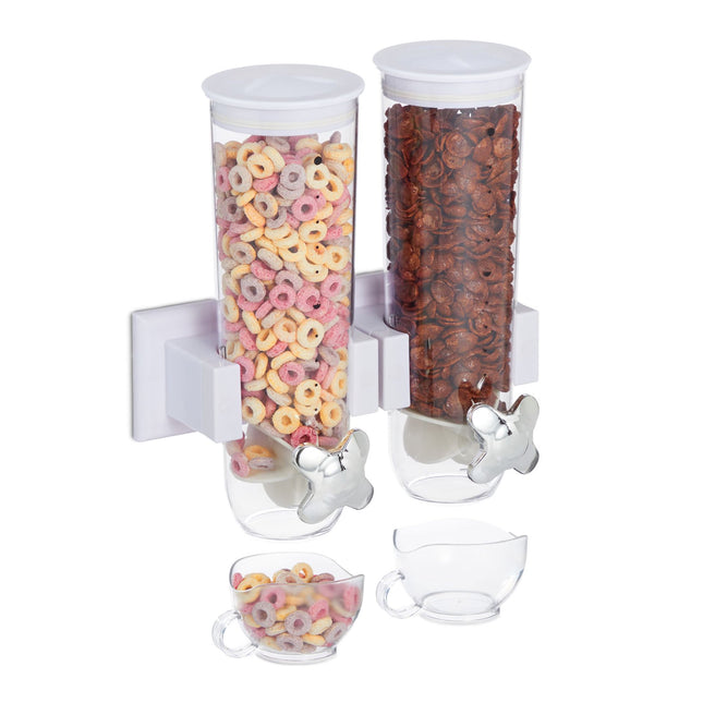Distributeur de muesli double pour montage mural
