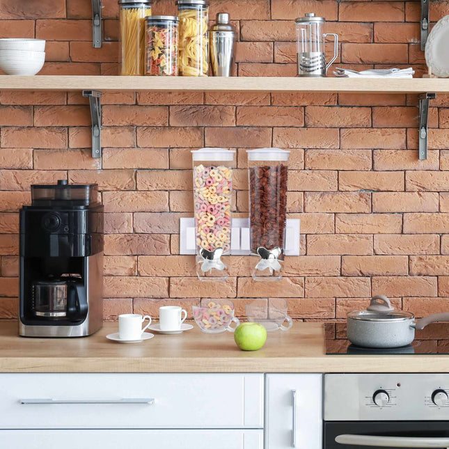Distributeur de muesli double pour montage mural