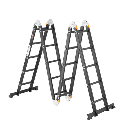 Multi-Position Folding Ladder, 7-in-1, 19 ft, 330 lb